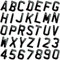 14x Gel 3D Number Plate Letters - 14 Digits - Self Stick On 4D Single Layer Gel