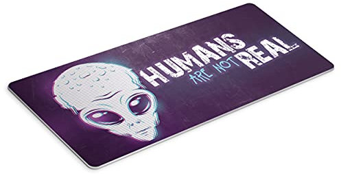 Tenvinilo | Alfombrilla Ratón Gaming Extraterrestre | Mousepad | Accesorios Ordenador | Videojuegos | Antideslizante | Impermeable | Lavable | Ecológica | 90x40cm | Fabricado en España