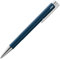 LAMY logo M+ Kugelschreiber 204 aus bruchfestem Kunststoff in der Farbe indigo blau mit verchromter Spitze und Drücker, inkl. Großraummine LAMY M 16 Strichbreite M in schwarz