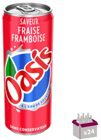 Oasis Fraise Framboise - 24 x 33 cL