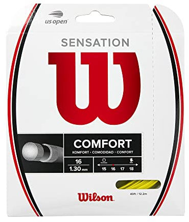 WILSON Sensation 16 - Set di corde da tennis, colore: giallo