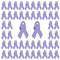 WANDIC Anstecknadeln mit Band, lila, 50 Stück, 1,18 x 0,7 Zoll, Silber Back Caregiver Awareness Badges Foster Care Infantile Spasms Vulvar Lavendel Brosche mit Sicherheitsnadel