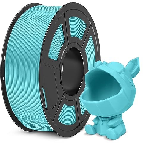 SUNLU Meta PLA Filament 1.75 mm, Hohe Zähigkeit, Bessere Liquidität PLA Filament für Schnelleren 3D-Druck, Maßgenauigkeit +/- 0,02 mm, 1 KG Spule,Eisblau