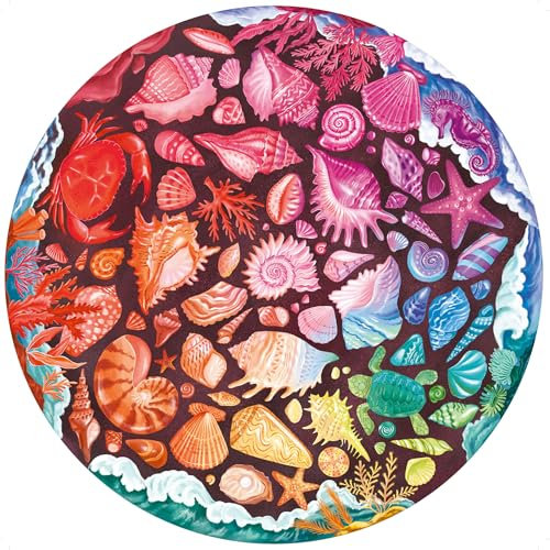 Ravensburger - Puzzle für Erwachsene - Rundes Puzzle mit 500 Teilen - Geeignet ab 12 Jahren - Muscheln (Farbkreis) - Puzzle Made in Europe - 12000823