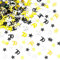 ALEGRE Streudeko 70 Geburtstag Deko Konfetti Gold, Schwarz, 500 Stk, PVC, Metallic Star and Number, Jahrestag, Geburtstag, Hochzeit, Tischdeko, Geburtstagsdeko 70