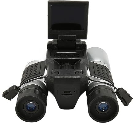 Gigicial Digital Binoculars with Camera,Travel Binoculars for Bird Watching, Lens Pen Cleaning System,Telescope Camera for Adults & Kids 12X Digital Zoom 2 LCD Display 12x32 1080p Video Camcorder