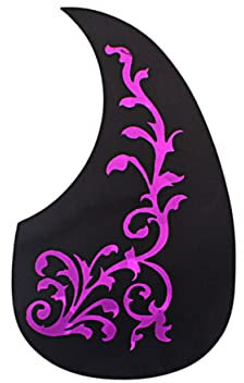 ifundom 1stück Gitarren Pickguard Mit Rosafarbenem Baumrankenblumen-design Selbstklebend Schutz Für Akustikgitarren Installieren Kratzfest
