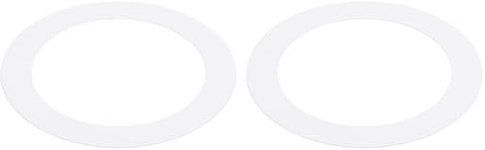 PATIKIL Metall Goof Zierring 2Stk 5.31 AD 2.99 ID Circular Decken Licht Blenden Ring Einbauleuchte Licht Abdeckung Ring für Einbauleuchte Dose Abblendlicht Weiß