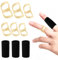 11 Stück Ovale Fingerschiene Fingerstütze Hülsen Kit,6 Größen Fingerglätter Fingergelenkschutz Trigger Fingerschienen Fingerstützschiene für Arthritis Gebrochene Finger Begradigung Knöchel Immobilisie