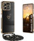 Yutwo Coque pour Realme C53 4G avec Cordon, Coque pour Realme C51 4G/C53 4G avec Collier Housse avec Motif Coeur d'amour Étui pour Realme C53 4G/Realme C51 4G/Realme Note 50 4G avec Cordon, Noir
