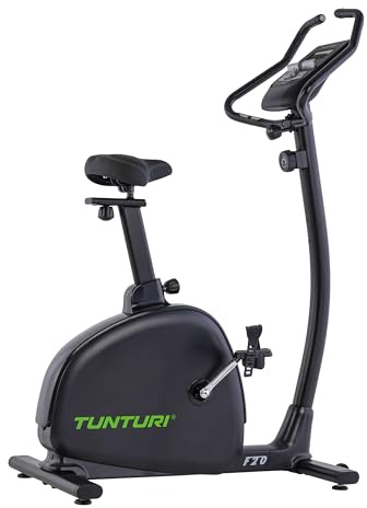 Tunturi Signature F20 Heimtrainer - Fitness fahrrad mit tiefem Einstieg - 150 kg Benutzergewicht - 8 Widerstandsstufen - Mit LCD-Display und Transportrollen