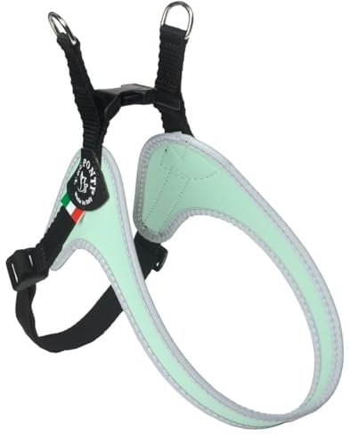 Tre Ponti Geschirr Easy Fit Classic with ADJ. Belly, Farbe:Minze/reflekt, Größe:1.5-30 - 40 cm/bis 4 kg