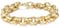 12mm Gold Plated Diamond Cut Pattern Belcher Bracelet Mens Bracelets for 8 Inch Wrist, 51g, Luxurious Finish Gold Chain Bracelets - Bling King London