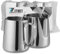 2pack 350ml/12oz milk jug for coffee machine, stainless steel coffee milk jug, milk frother jug, milk pitcher, with scale marks, equipped with latte art needles, used for dairy products，artistic coffe