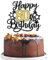 Xsstarmi 1 Pack Happy 80th Birthday Cake Topper Star Glitter Cheers to 80 Years Cake Pick Eighty Fabulous 80 Cake Decorations for Hello 80 Men Women Happy 80th Birthday Party Supplies