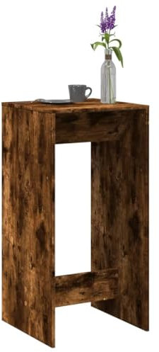 Gecheer Bartisch Küchentisch Küchentresen Stehtisch Räuchereiche 51x50x103,5 cm Holzwerkstoff