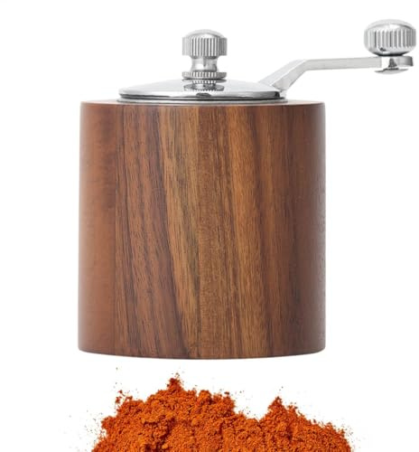 Pfeffermühle mit Kurbel - Salzmühle Buche Keramik, Handkurbel Pfeffermühle | Holz Salz- und Pfeffermühle, verstellbare Stärken Gewürzmühle Schleifwerkzeug für Heimrestaurant