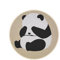 Runder Boden-Teppich, Plüsch-Panda-Teppich, rutschfest, rund, waschbar, weicher Panda-Raumteppich, niedliches Panda-Design, vielseitige Bodenmatte für Wohnzimmer, Schlafzimmer, Kinderzimmer und
