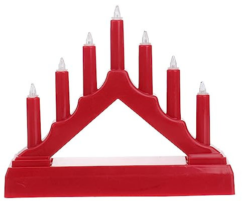 OSALADI Nachtlicht Weihnachtsbaum Kerze Brücke Lampe Retro Stil Schreibtisch Licht