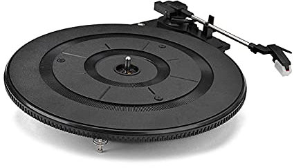 erkebspm Record Player Retro, AM FM Radio Phonograph Accessoires Teile 28 cm Vintage Vinyl LP Record Player Turntable 3 -Geschwindigkeit (33/4 (Plattenspieler)