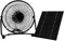 Ventilatore a pannello solare, portatile, multiuso, soluzione di raffreddamento in ferro per uso esterno, ideale per case per cani, pollai, serre, efficiente per viaggi e cortili.