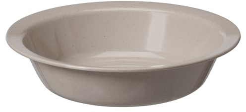 GastroMax Tiefer Teller, 19,5 cm, BIO, Grau, Picknick, Camping, Grillen, Pool, Innen- und Außenbereich, hitzebeständig, lebensmittelecht und BPA-frei, spülmaschinen- und mikrowellengeeignet, 20 x 20 x
