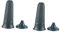 HYTROVE 2pièces Vases De Fleurs Plastique pour Cimetière De Conteneurs De Fleurs Résistants pour Arrangement Extérieur pour Jardins Et Espaces Commémoratifs