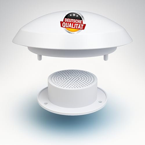VitalVenture Ventilateur de toit champignon pour camping-car - Aération forcée - Avec moustiquaire - Aérodynamique, résistant aux intempéries et durable - Pièces de rechange pour caravane et