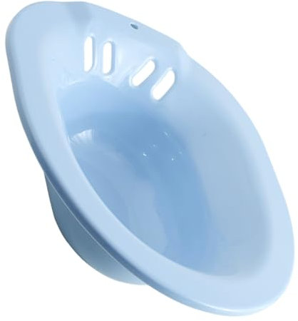 Homoyoyo Sitzbad Kunststoff Waschbecken Mit Aufhängeloch Stabiler Und Rutschfester Toilettensitz Für Frauen Schwangere Senioren Und Pflege Passgenau Für Wcs Fördert Schnelle Heilung Und Kom