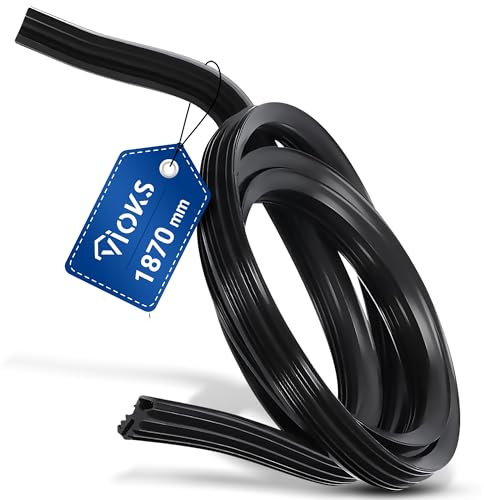 VIOKS Junta para puerta de lavavajillas 1,87 m de repuesto para Bosch Siеmens 00263096 263096 – Junta de goma de 3 lados para lavavajillas Avantixx clase extra Logixx Classixx Maxx Silence iQ100 iQ300