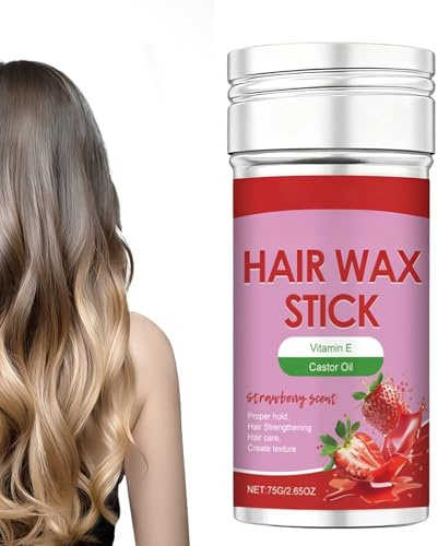 Haarwachs-Stick 85g Anti-Frizz mit Erdbeerduft, handlich für unterwegs