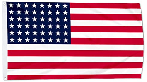 Willkommensflagge 48 Sterne Usa Vereinigte Staaten Amerika Amerikaner 1912 Willkommensflagge Outdoor-Flaggen Personalisiert Für Konzerte Bauernhaus 90X150 Cm