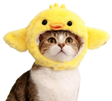 Protoence Hüte Für Katzen - Kopfbedeckung Mit Tierdesign Für Kostüme Und Zubehör,Niedliche Kopfbedeckung für Katzen - Für Kaninchen Kleintiere Partys Verkleidung Festival Weihnachten Halloween