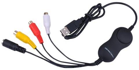 Professional Video Digitizing Tool Converts Analogs to Digital Through USB2.0 Support 480p Resolution Capturing with Music CVBS S Video Capture Device