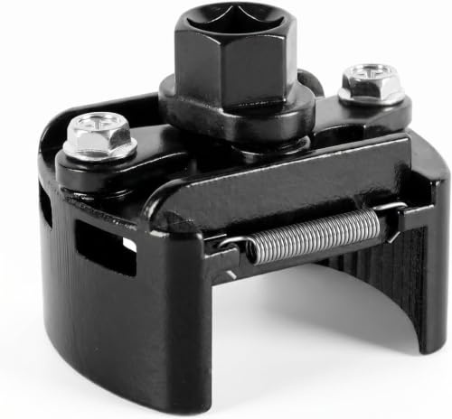 Dexpally Chiave Filtro Olio Auto, Regolabile Chiave Filtro Olio Moto, a 2 Griffe per Facile Rimozione, 1/2 Chiave per 60-80 mm Filtro Olio Universale, per Auto Moto
