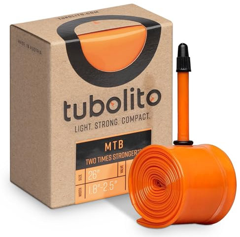 Tubolito Unisex – Erwachsene Tubo-MTB Fahrradschlauch, Orange, 26