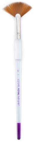 Royal & Langnickel Soft Grip Synthetic Sable Watercolour Paint Brushes (Fan 4)