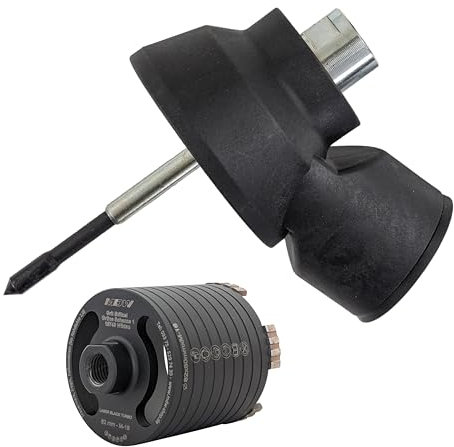 Diamant Dosensenker Ø 82 mm Laser Black Turbo inkl. Staubabsaugung mit verschiedenen Aufnahmen