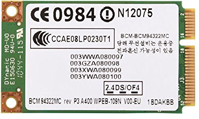 Tarjeta PCI-E WIFI,adaptador de red inalámbrico profesional 2.4G+5G tarjeta inalámbrica mini PCI-E WIFI de doble frecuencia, adecuada para HP/ MAC/ DELL/ Acer,alta velocidad de transmisión de 300Mbps
