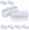Relaxdays Nagelbürste 8er Set, doppelseitige Handbürste mit harten Borsten, Kunststoff, HBT: 3,5x8,5x3,5 cm, transparent