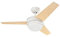 FORLIGHT Windy - Ventilador de Techo con Luz E27. Ventilador Silencioso con 3 Velocidades, Programable y Función Invierno/Verano Giro Inverso. Acero Blanco con Palas Reversibles de Madera. 1016mm