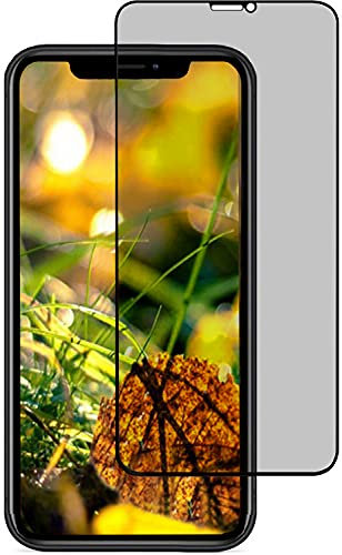 AntilaTech Full Screen Coverage PRIVACY Tempered Glass Screen Protector Compatible with iPhone 12 Pro Max - Precision Engineered, Safeguards Privacy, Case Friendly and Bubble Free Installation