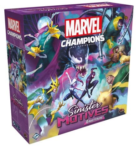 Fantasy Flight Games, Marvel Champions: LCG – Sinister Motives, Kampagnen-Erweiterung, Expertenspiel, Kartenspiel, 1-4 Spieler, Ab 14+ Jahren, 60+ Minuten, Deutsch