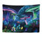 Ulticool - Pilze Psychedelic Wandteppich XXL - 200 x 150 cm - Poster Wand Teppich Tuch Fototapete - Banshee Horror Hippie Aesthetic Deko - Wandbehang Vorhang - Accessoires Schlafzimmer Wohnzimmer