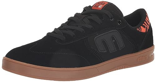 Etnies Herr Windrow X Burn Slow BMX Schuhschlittschuh, Schwarz/Orange, 44 EU