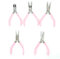 5-teiliges rosa Zangen-Schmuck-Werkzeug-Set, Mini-Zangen-Set, 10,2 cm, Metall-Zangen-Set, Schmuck-Herstellung, Werkzeug, Schmuck-Zangen-Set, Schmuck-Zangen-Set, Schmuck-Werkzeuge, Reparaturwerkzeuge