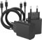 ZNBTCY 2er-Pack Schnellladegerät mit Lightning Ladekabel 2M, iPhone Netzteil, Schnellladekabel, Ladeadapter, 25W USB C Ladegerät und Schnellladekabel für iPhone 14/13/12/11/Pro/XR/XS/X/8 iPad(schwarz)