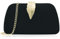 Milisente Clutch Bags For Women Suede Party Evening Bag Bridal Clutches(black)