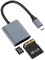 SD 3.0 Card Reader USB C 5 Gbps High-Speed Aluminum Memory Card Reader for SD Micro SD SDXC SDHC MMC RS-MMC Micro SDXC UHS-I Cards, SD Card Reader Adapter 2TB Capacity for Laptops Tablets Smartphones
