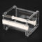 Holder Washi Tape Dispenser Dispenser Office Desktop Washi Tape Holder with Cutter Transparent Roll Tape Holder (Weiss)